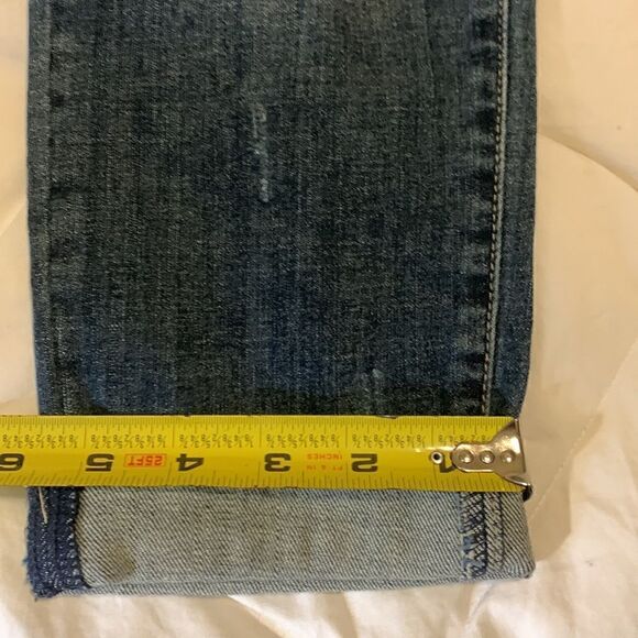 SPECIAL A, Boyfriend Capri, near new condition, very cute detail, cotton/spandex - Picture 12 of 16